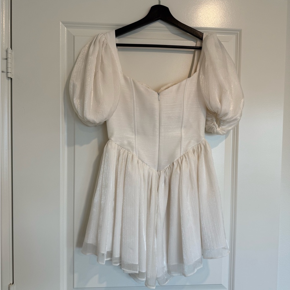 White Ruffled Dresses - Picture 5 of 6